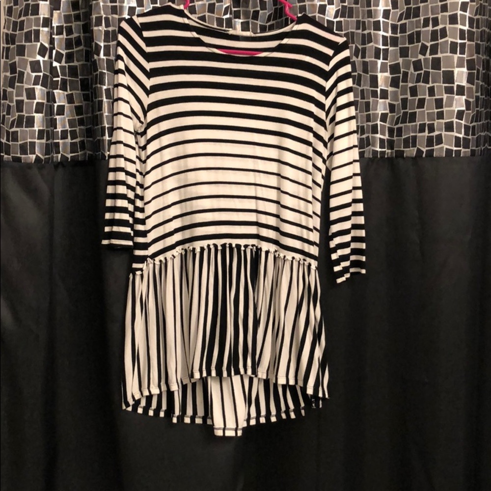 3/4 Sleeve peplum Top